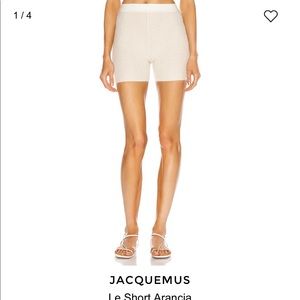 jacquemus le short arancia ecru NWT